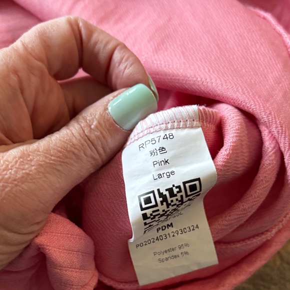 Pink Textured Two-Piece Set - Picture 2 of 2